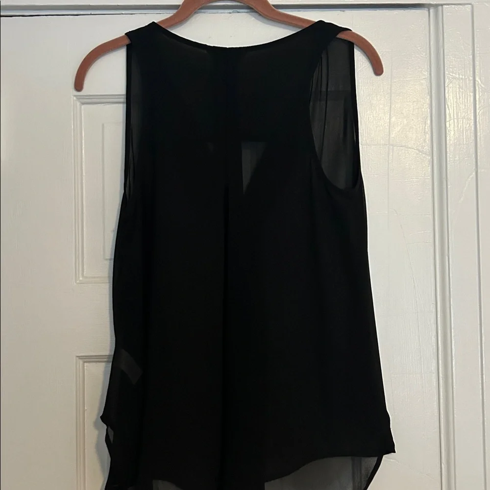 Naked Zebra Black Sheer Blouse